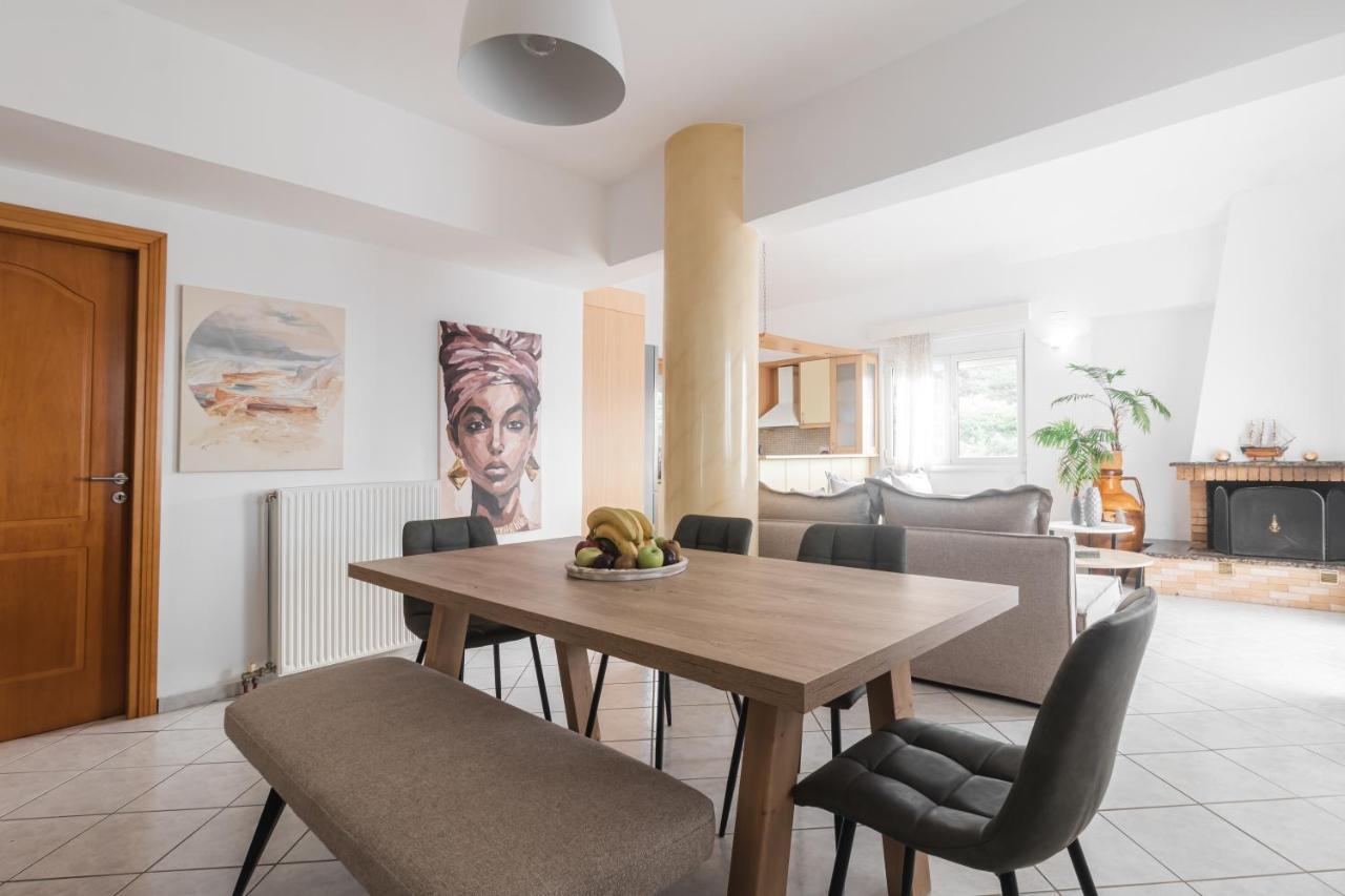 Villa Ventus, 40Sqm Private Pool & Hot Tub! Roussospítion Eksteriør bilde