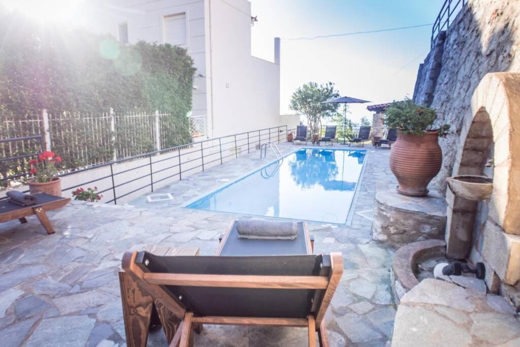 Villa Ventus, 40Sqm Private Pool & Hot Tub! Roussospítion Eksteriør bilde